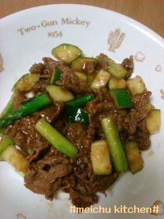 牛肉とアスパラのダブルソース炒め♪-レシピのメイン写真