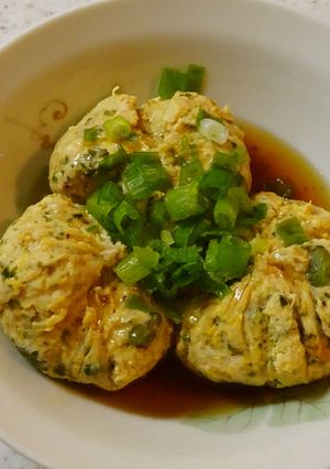 切り干し大根と枝豆の茶巾蒸し-レシピのメイン写真