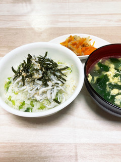 お手軽!小松菜としらすのご飯-レシピのメイン写真