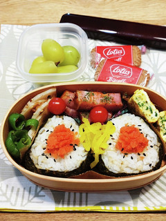 高1!男子弁当!明太子おにぎり 81-レシピのメイン写真