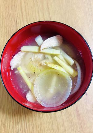 酢と塩胡椒！あっさりなのに旨み沢山スープ-レシピのメイン写真