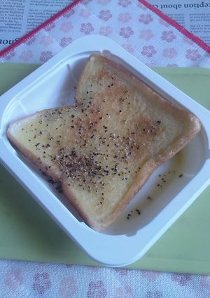 レンチンで食パンのお手軽ラスク風V13-レシピのメイン写真