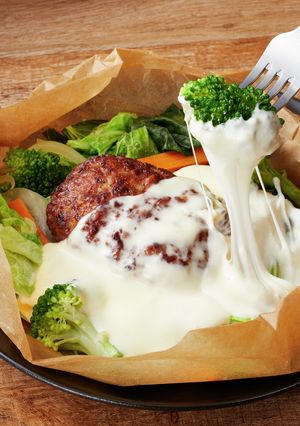 野菜たっぷりチーズフォンデュハンバーグ-レシピのメイン写真
