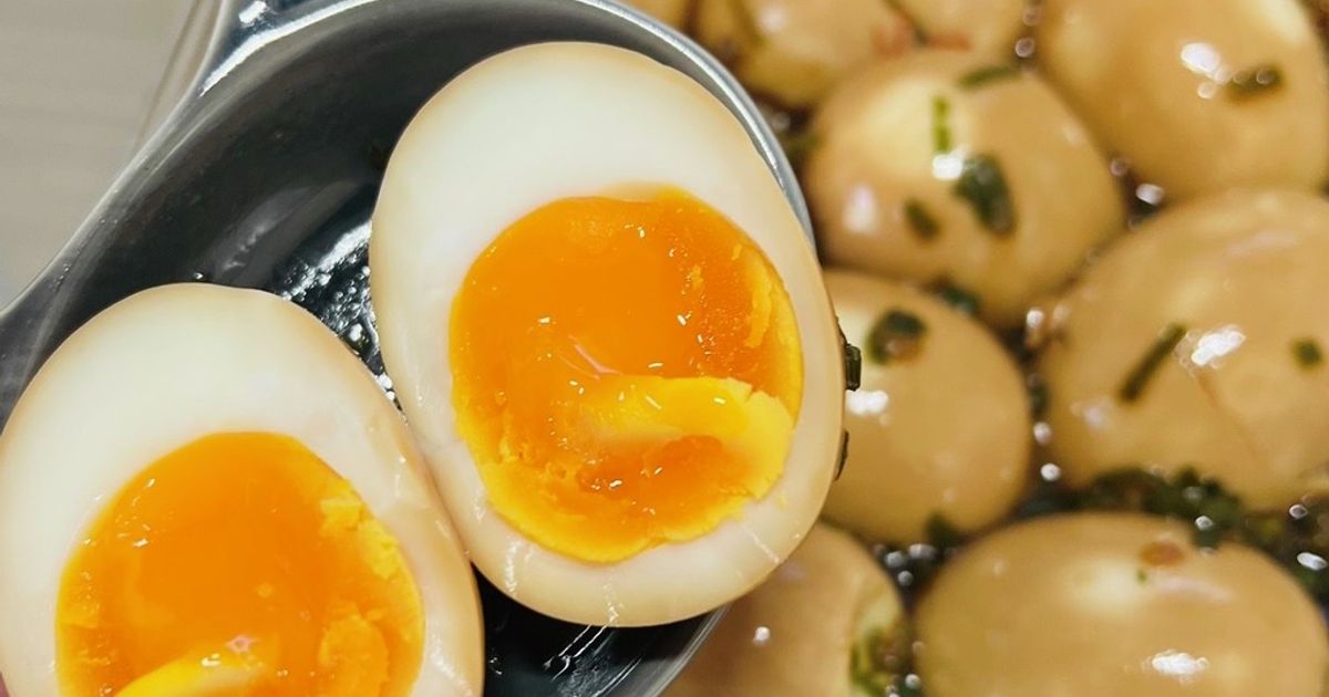 煮卵 Soft Boiled Egg for Ramen】とろーり煮たまご//Nitamago