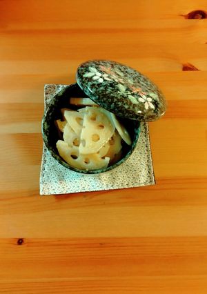蓮根のシャキシャキ酢の物 （ごま油編）-レシピのメイン写真