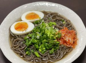 蕎麦粉入りとうもろこし麺で冷やし中華風♪-レシピのメイン写真