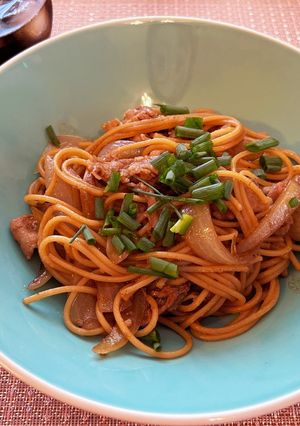 豚バラにんにくパスタ-レシピのメイン写真