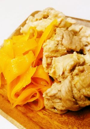 簡単!豚肉とにんじんの照り煮-レシピのメイン写真