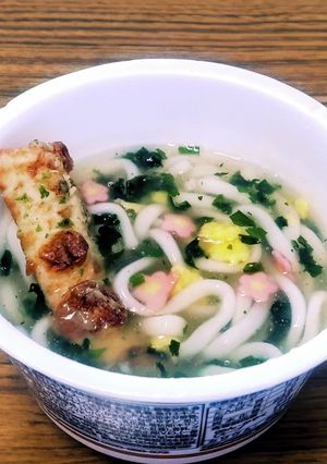 “竹輪の磯辺揚げゆず風味あんかけうどん”-レシピのメイン写真