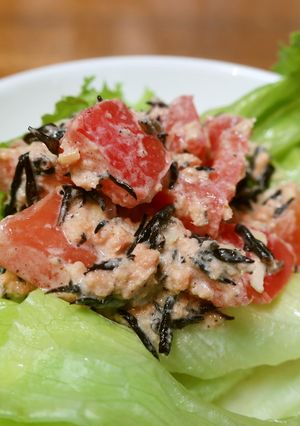 鮭フレークとひじきのヨーグルトサラダ-レシピのメイン写真