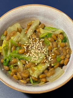 納豆と白菜のねばねばサラダ-レシピのメイン写真