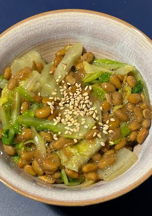 納豆と白菜のねばねばサラダ-レシピのメイン写真