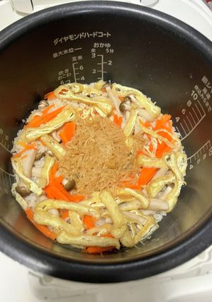 なめたけの炊き込みご飯-レシピのメイン写真