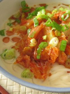 冷やし豆乳キムチうどん-レシピのメイン写真
