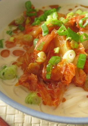 冷やし豆乳キムチうどん-レシピのメイン写真