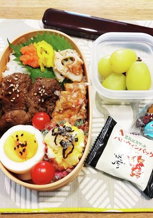 高１！男子弁当！蓮根つくね蓮根づくし82-レシピのメイン写真
