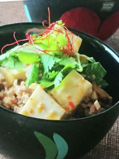 麻婆豆腐丼★アジアン風★ピリ辛★簡単夕食-レシピのメイン写真