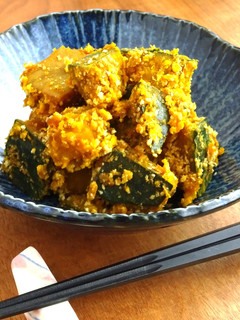 かぼちゃの大豆ミート胡麻和え#コッチラボ-レシピのメイン写真