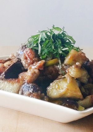 簡単夕食★とろ〜茄子みそそぼろ煮★お弁当-レシピのメイン写真