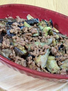 茄子とひき肉の味噌炒め-レシピのメイン写真