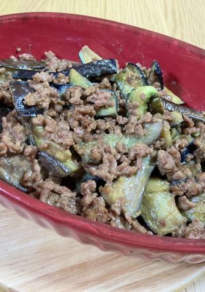 茄子とひき肉の味噌炒め-レシピのメイン写真
