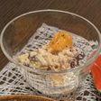 柿とくるみのクリームチーズ白和え