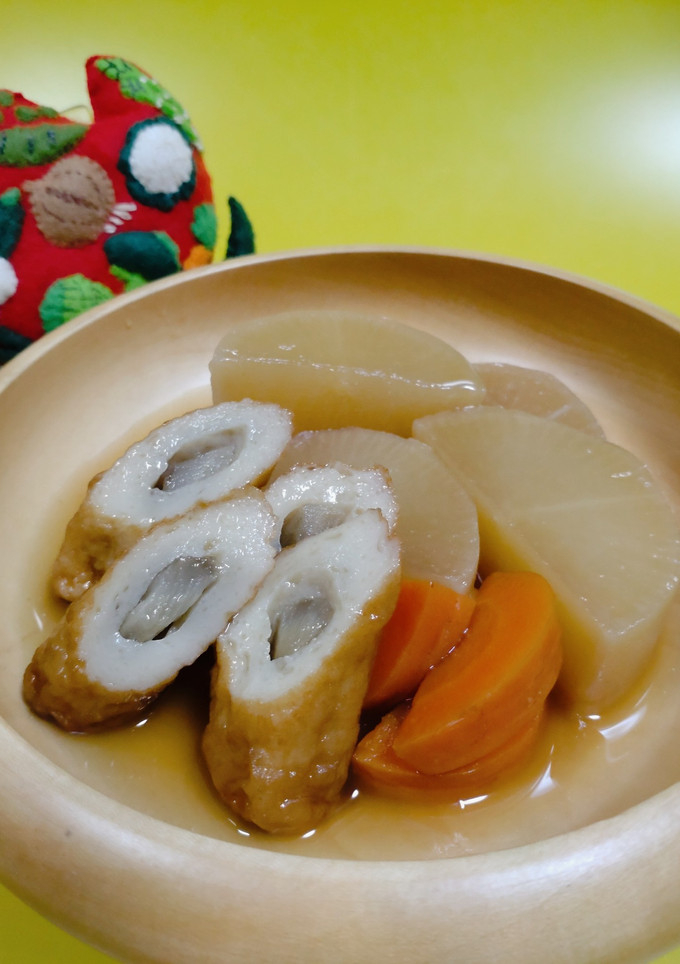 大根とごぼ天の煮物　-レシピのメイン写真