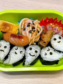 ハロウィン弁当 おばけの子ども-レシピのメイン写真