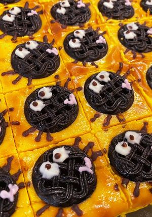 ハロウィンに小分け！かぼちゃチーズケーキ-レシピのメイン写真
