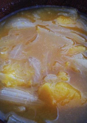 かぼちゃスープ　（煮物から）-レシピのメイン写真