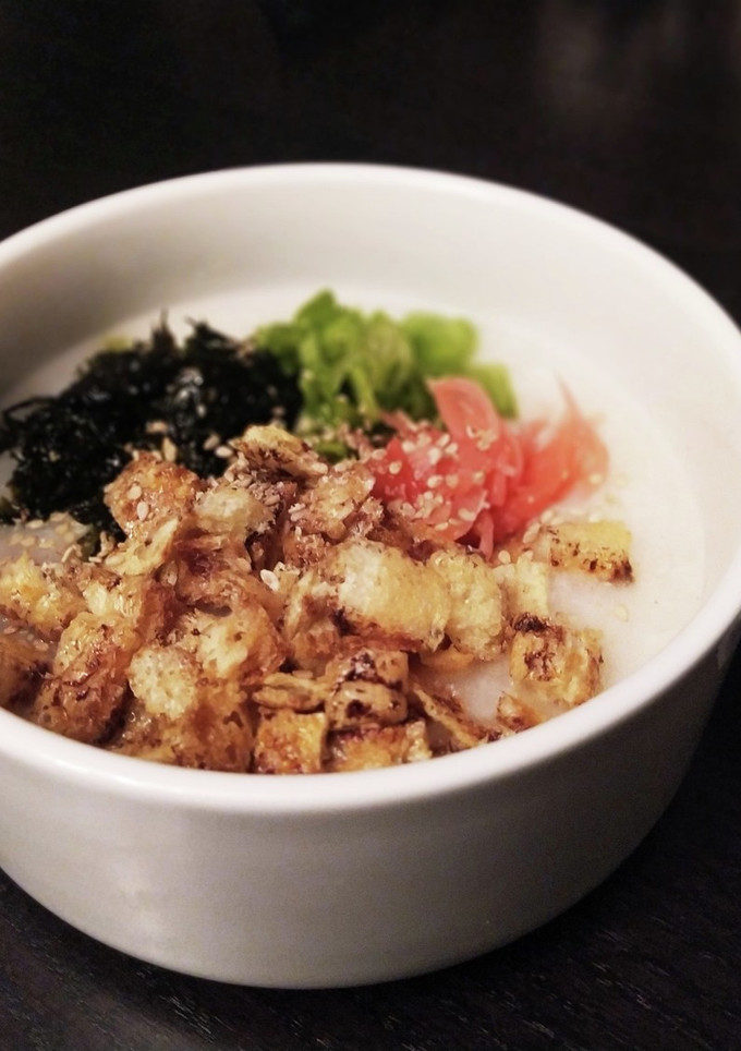 油揚げの麺つゆ焼きおかゆ-レシピのメイン写真
