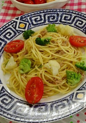 花やさいの仲間いっぱいパスタ-レシピのメイン写真