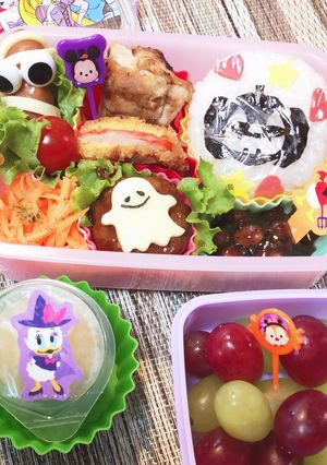 幼稚園のハロウィンキャラ弁-レシピのメイン写真