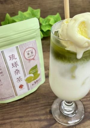 桑茶バニラアイスフロート☆-レシピのメイン写真