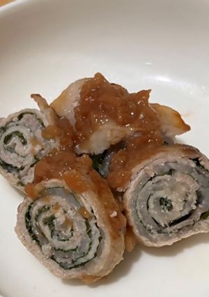しその豚肉巻き（梅ソースがけ）-レシピのメイン写真