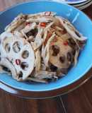 簡単！舞茸とれんこんのペペロンチーノ風
