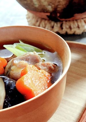 地鶏スープ スペイン産オリーブオイルがけ-レシピのメイン写真