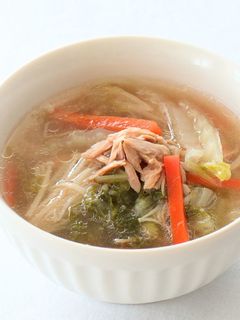 子ども喜ぶ!ツナと白菜のスープ-レシピのメイン写真