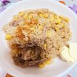 牛肉とコーンの炊き込みご飯