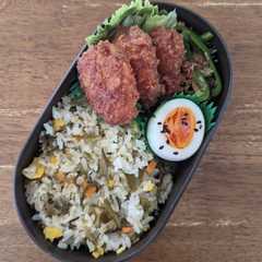 รูปของ JK高菜チャーハン弁当♪