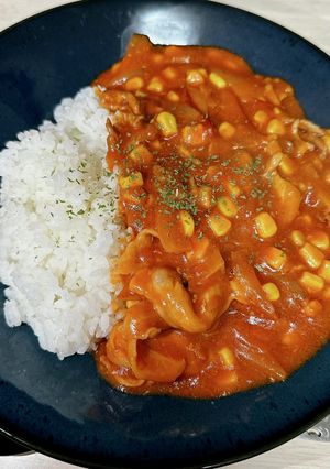 ルー無しトマト缶でハヤシライス-レシピのメイン写真