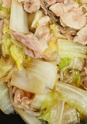 めんつゆで簡単♪白菜と豚バラの優しい煮物-レシピのメイン写真