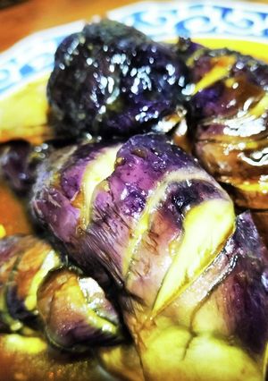 茄子を辛子酢味噌タレで！厨房ばあばぁ！-レシピのメイン写真