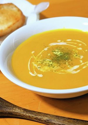 食材3つで簡単！かぼちゃのポタージュ-レシピのメイン写真
