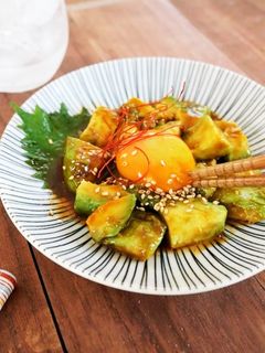 【ダイエットレシピ】アボガドユッケ風-レシピのメイン写真