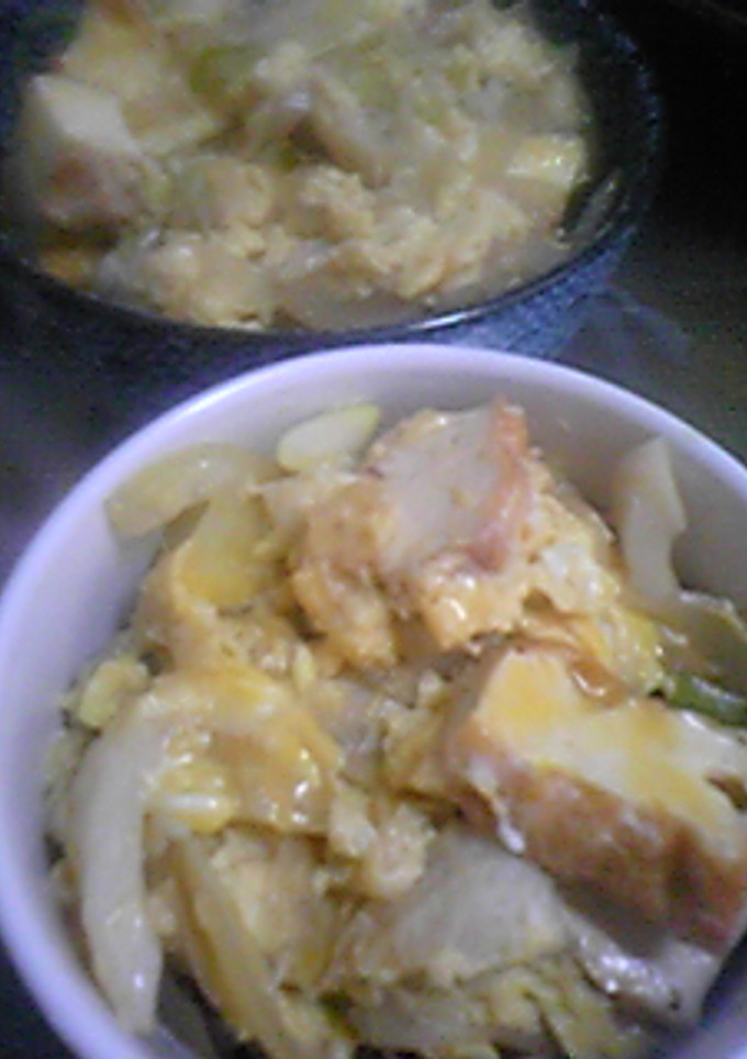 親子丼風厚揚げ丼-レシピのメイン写真