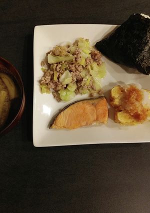 キャベツと豚ひき肉の炒め物（副菜）-レシピのメイン写真