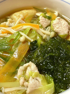 あおさとたっぷり野菜の和風スープ-レシピのメイン写真
