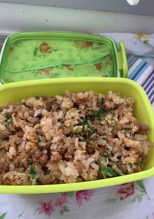納豆炒飯弁当（20231025）-レシピのメイン写真