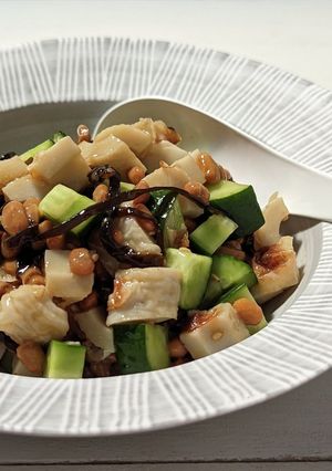 ちくわ納豆きゅうり、ちゃちゃっと和え-レシピのメイン写真